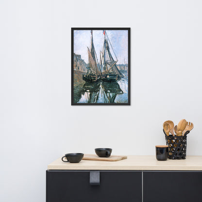 Fishing Boats at Honfleur by Claude Monet