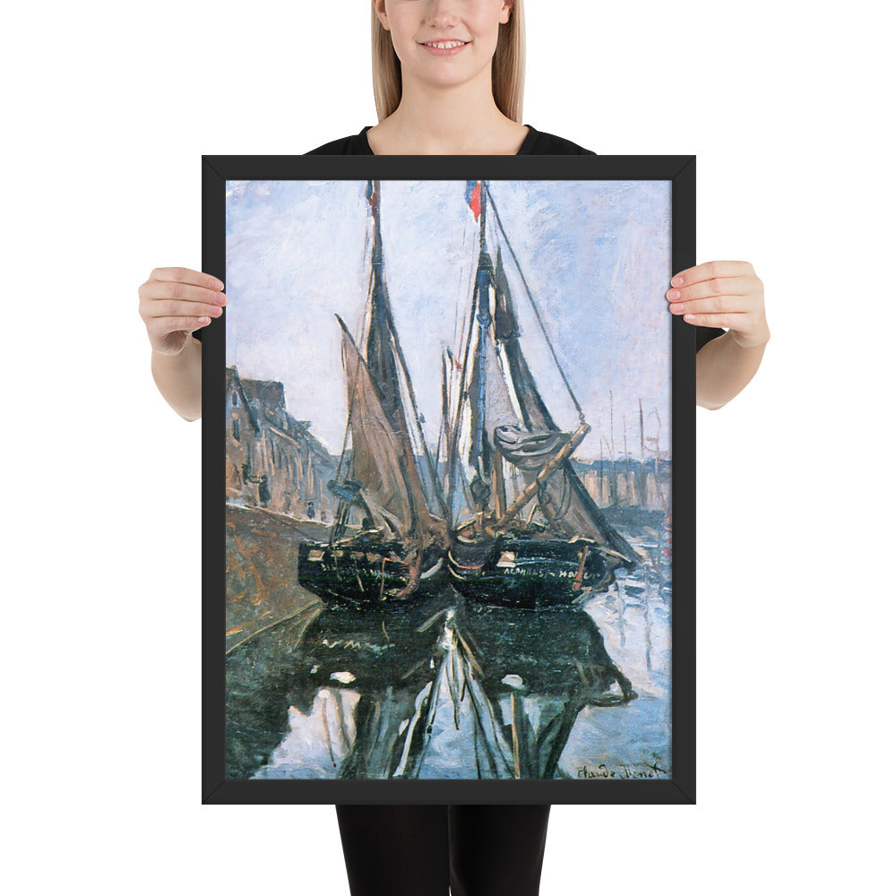 Fishing Boats at Honfleur by Claude Monet