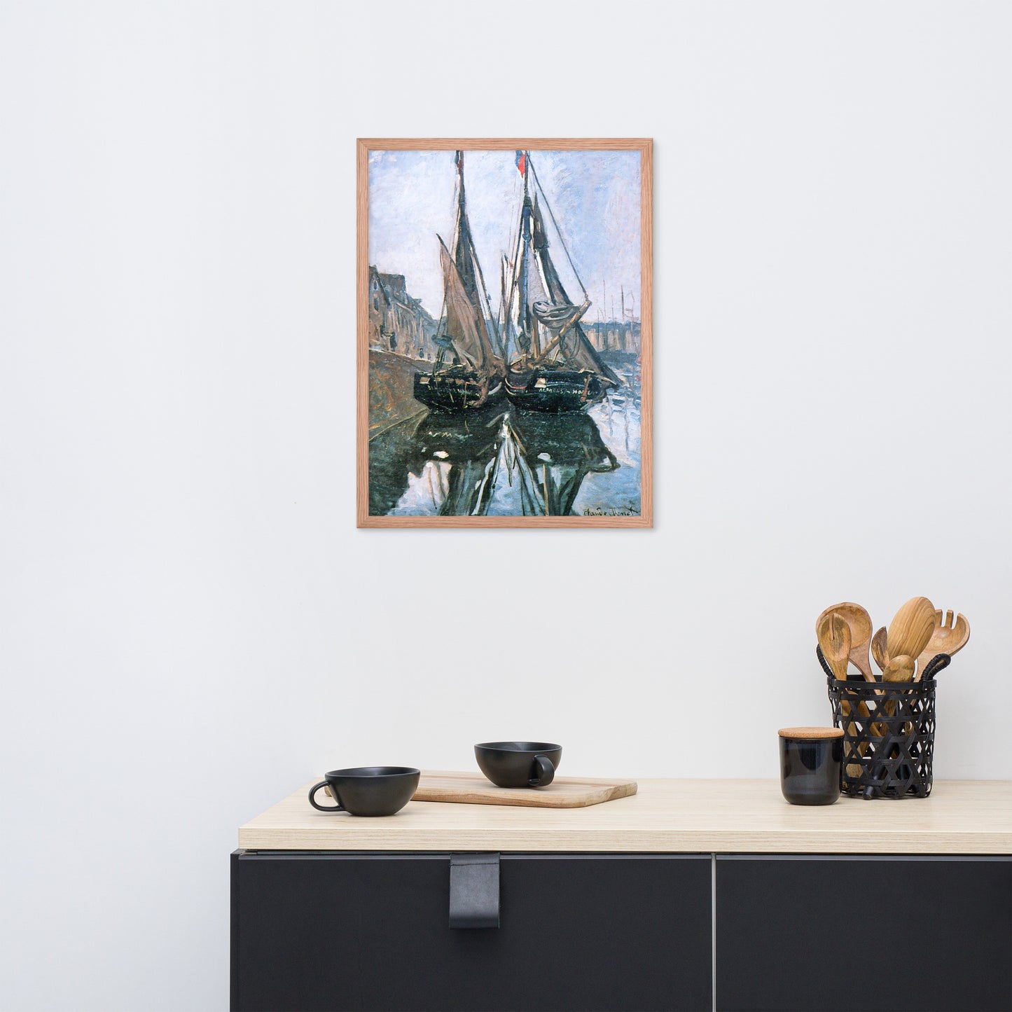 Fishing Boats at Honfleur by Claude Monet