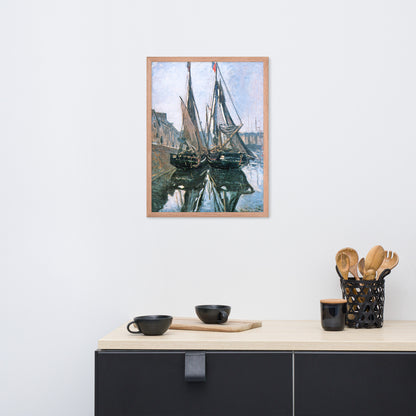 Fishing Boats at Honfleur by Claude Monet