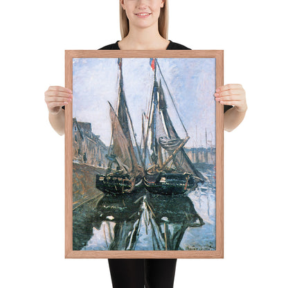 Fishing Boats at Honfleur by Claude Monet