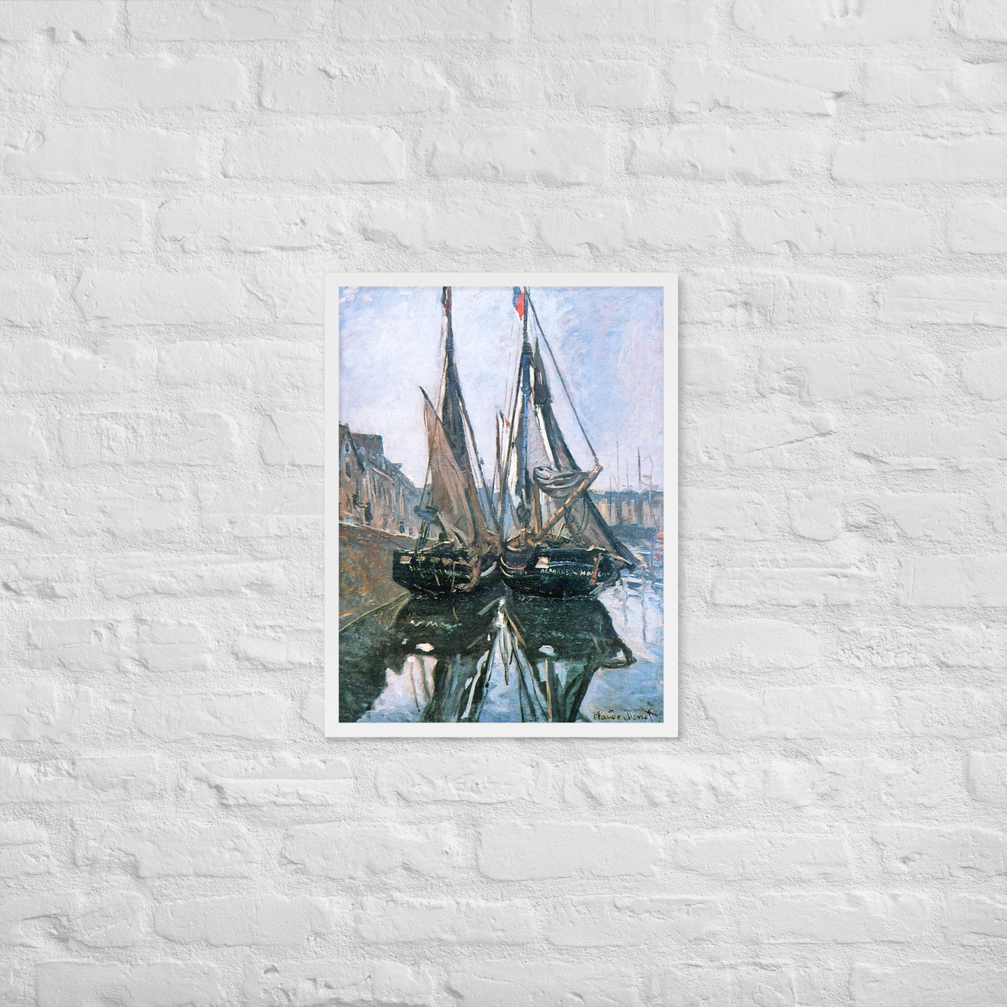 Fishing Boats at Honfleur by Claude Monet