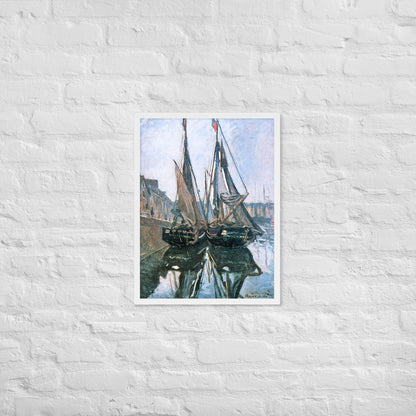 Fishing Boats at Honfleur by Claude Monet