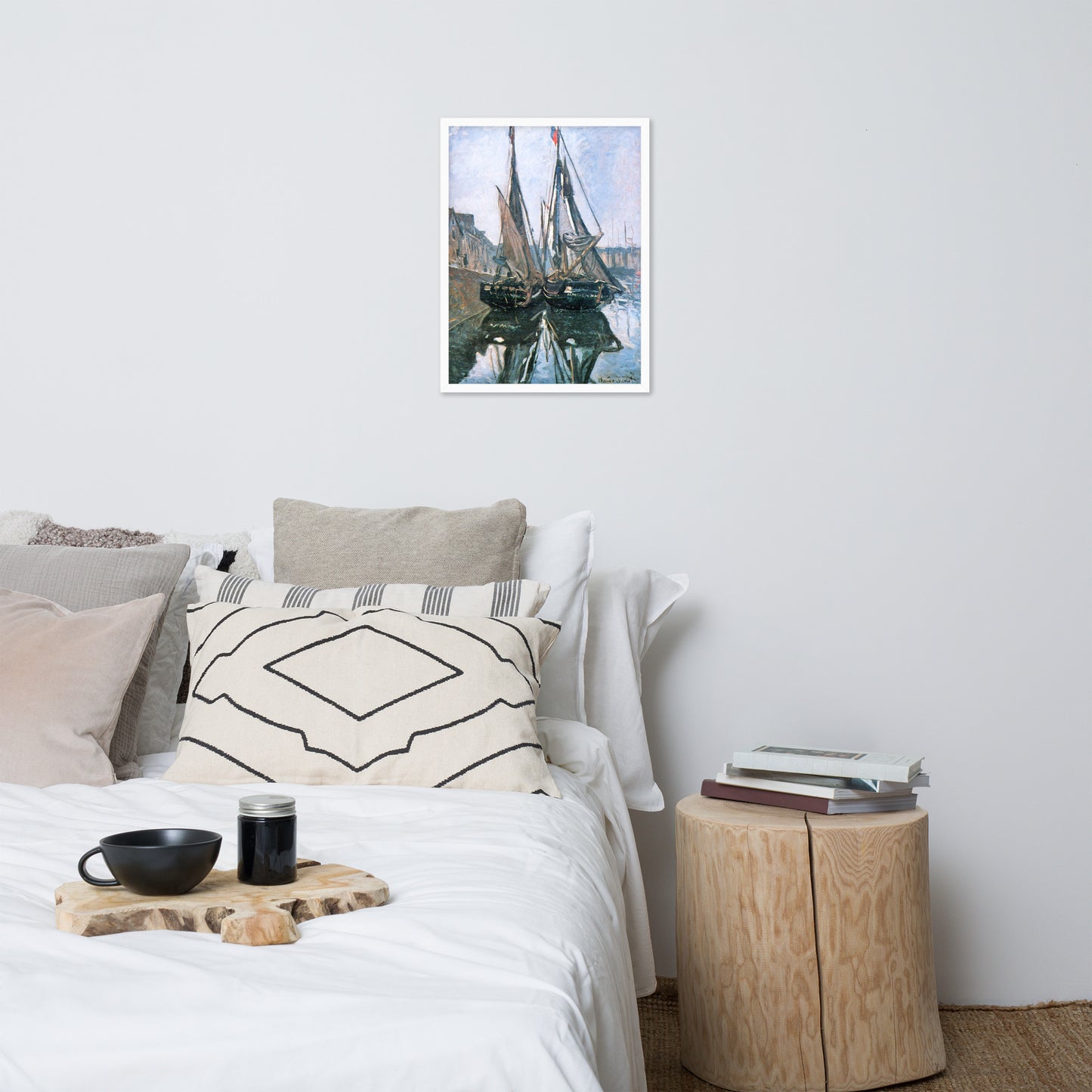 Fishing Boats at Honfleur by Claude Monet