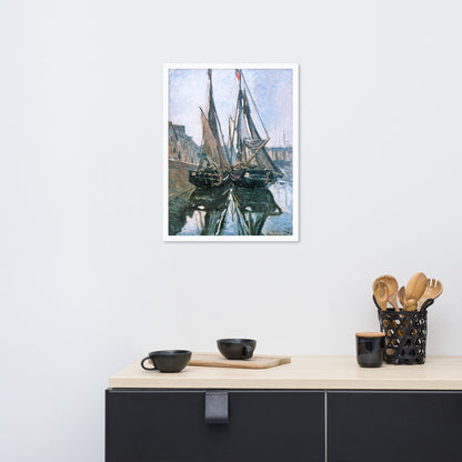 Fishing Boats at Honfleur by Claude Monet