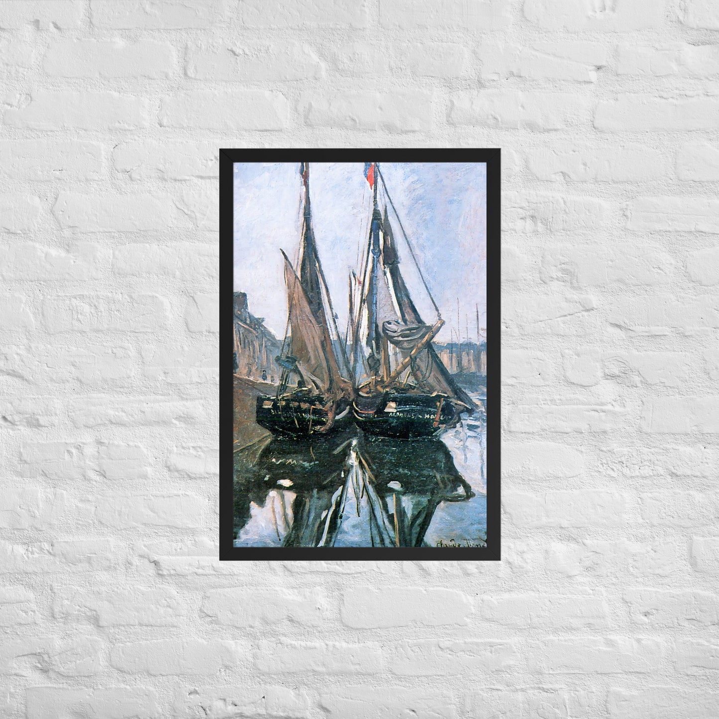 Fishing Boats at Honfleur by Claude Monet