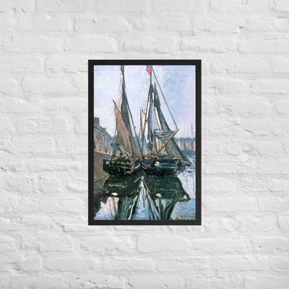 Fishing Boats at Honfleur by Claude Monet