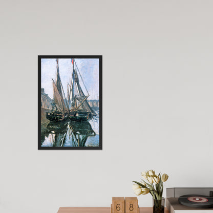 Fishing Boats at Honfleur by Claude Monet