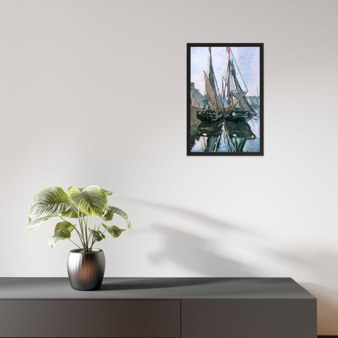 Fishing Boats at Honfleur by Claude Monet