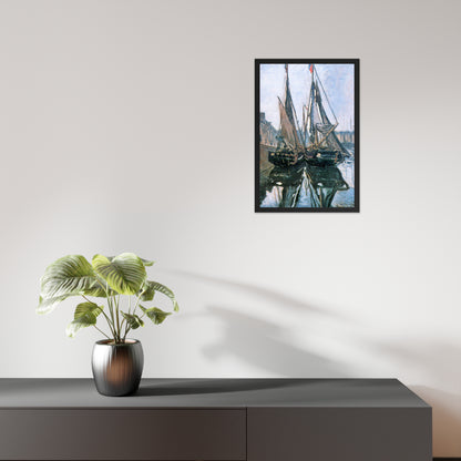 Fishing Boats at Honfleur by Claude Monet