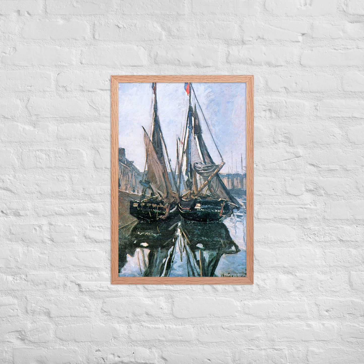 Fishing Boats at Honfleur by Claude Monet