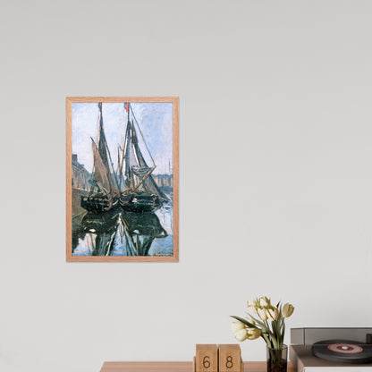 Fishing Boats at Honfleur by Claude Monet