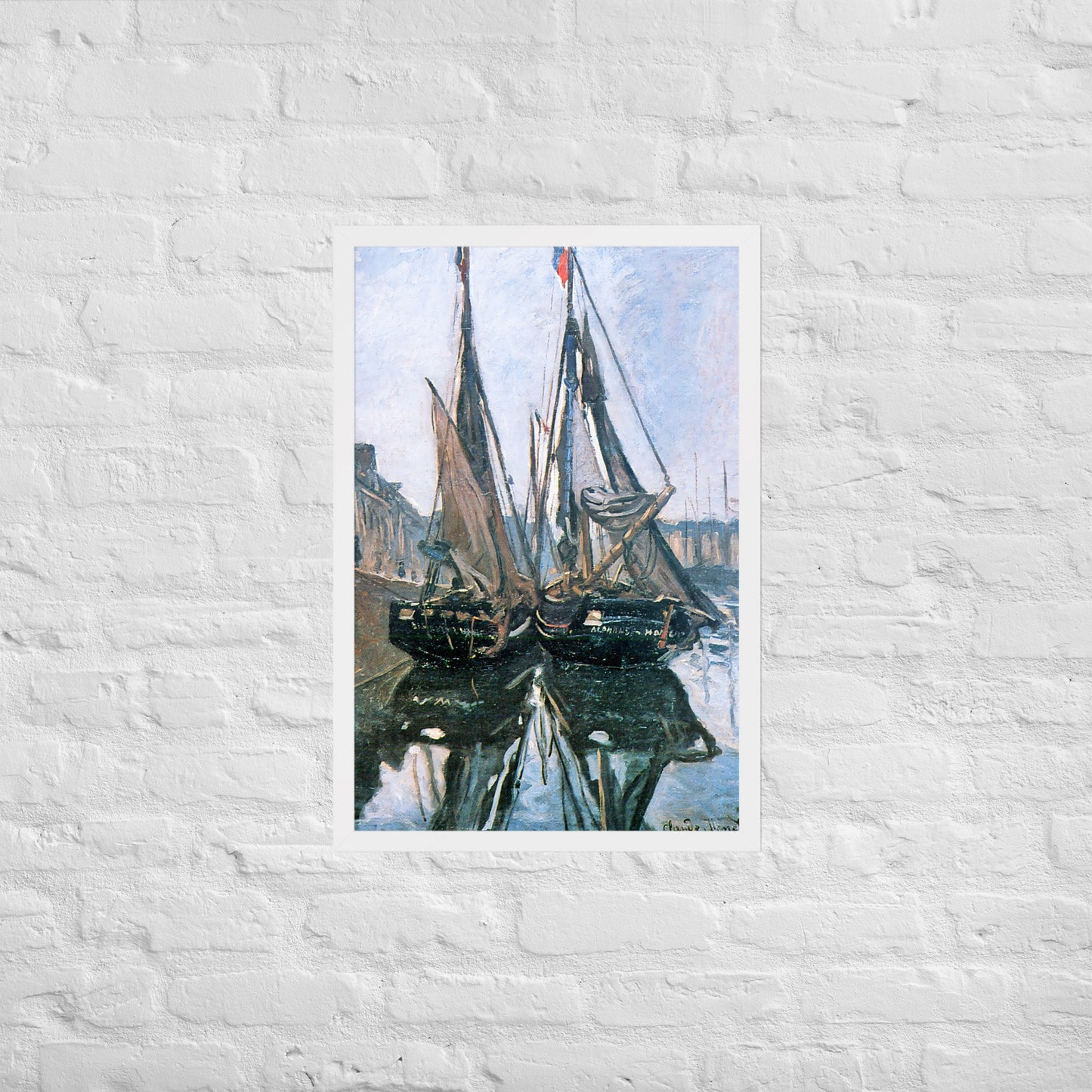 Fishing Boats at Honfleur by Claude Monet