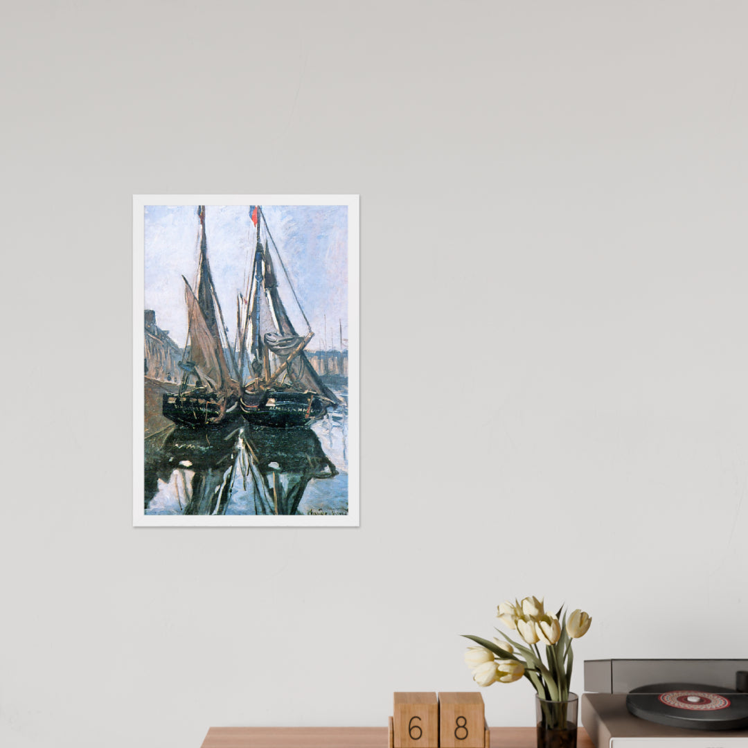 Fishing Boats at Honfleur by Claude Monet