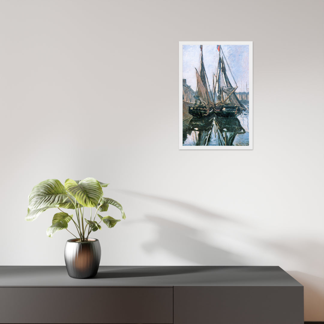 Fishing Boats at Honfleur by Claude Monet