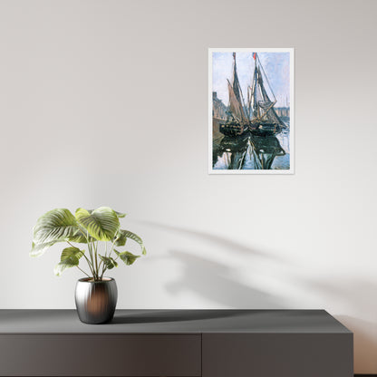 Fishing Boats at Honfleur by Claude Monet