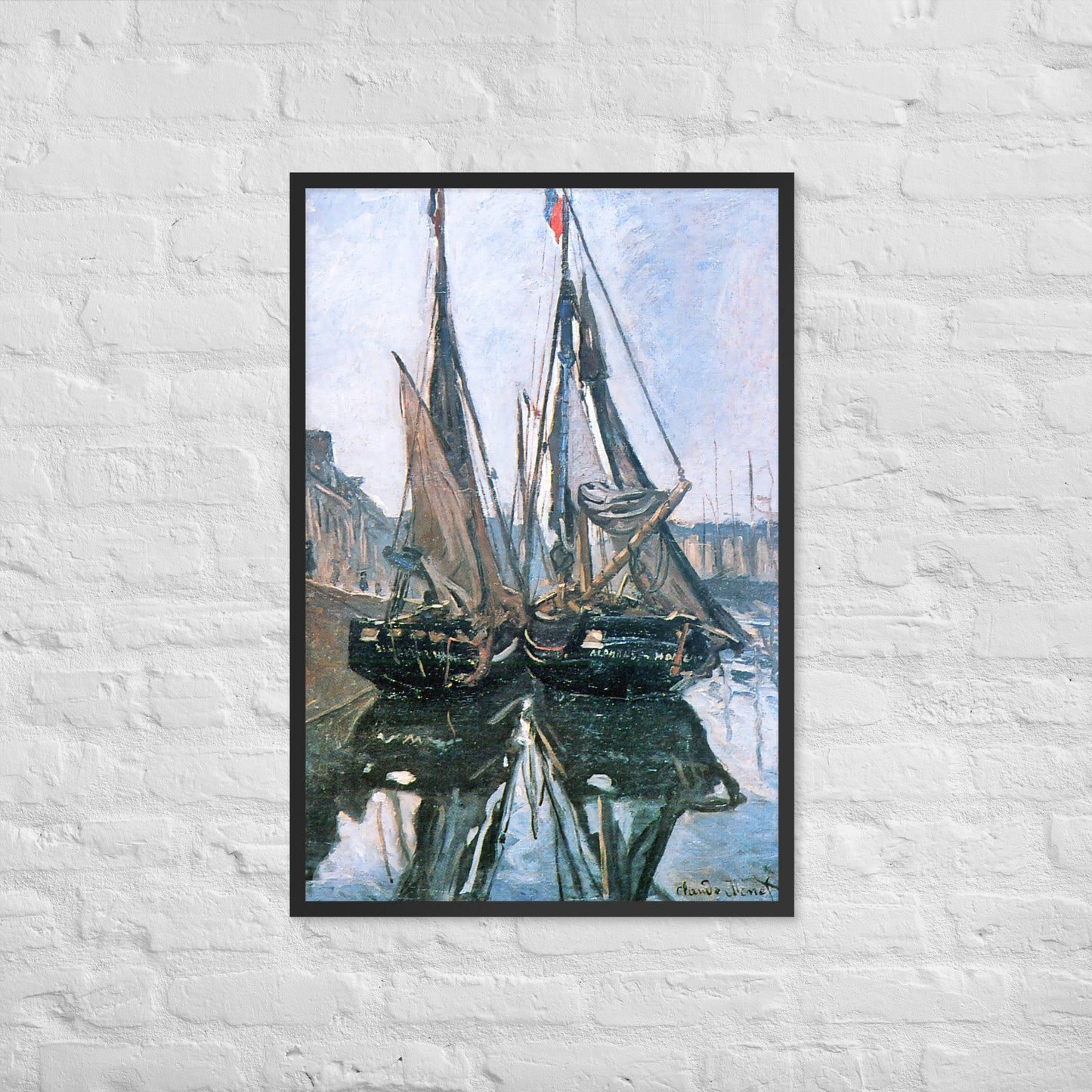 Fishing Boats at Honfleur by Claude Monet