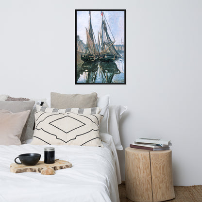 Fishing Boats at Honfleur by Claude Monet