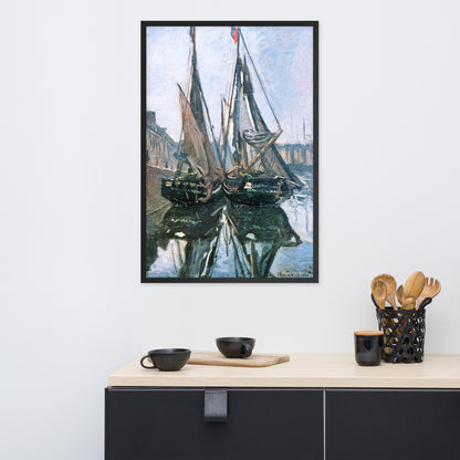 Fishing Boats at Honfleur by Claude Monet