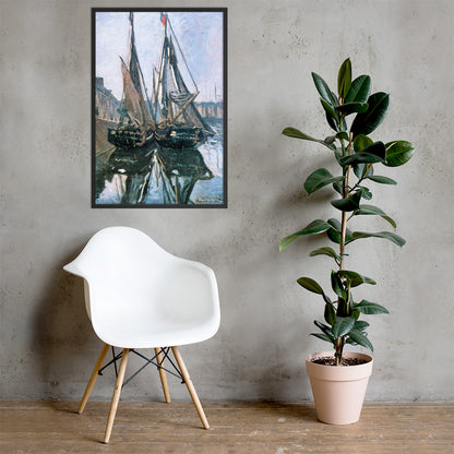 Fishing Boats at Honfleur by Claude Monet