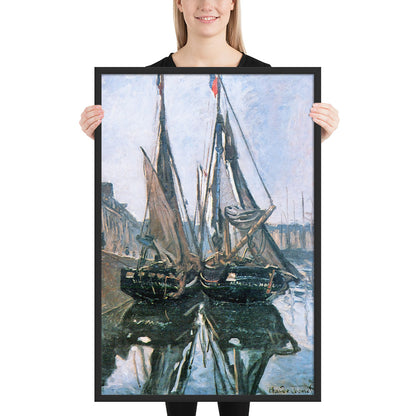 Fishing Boats at Honfleur by Claude Monet