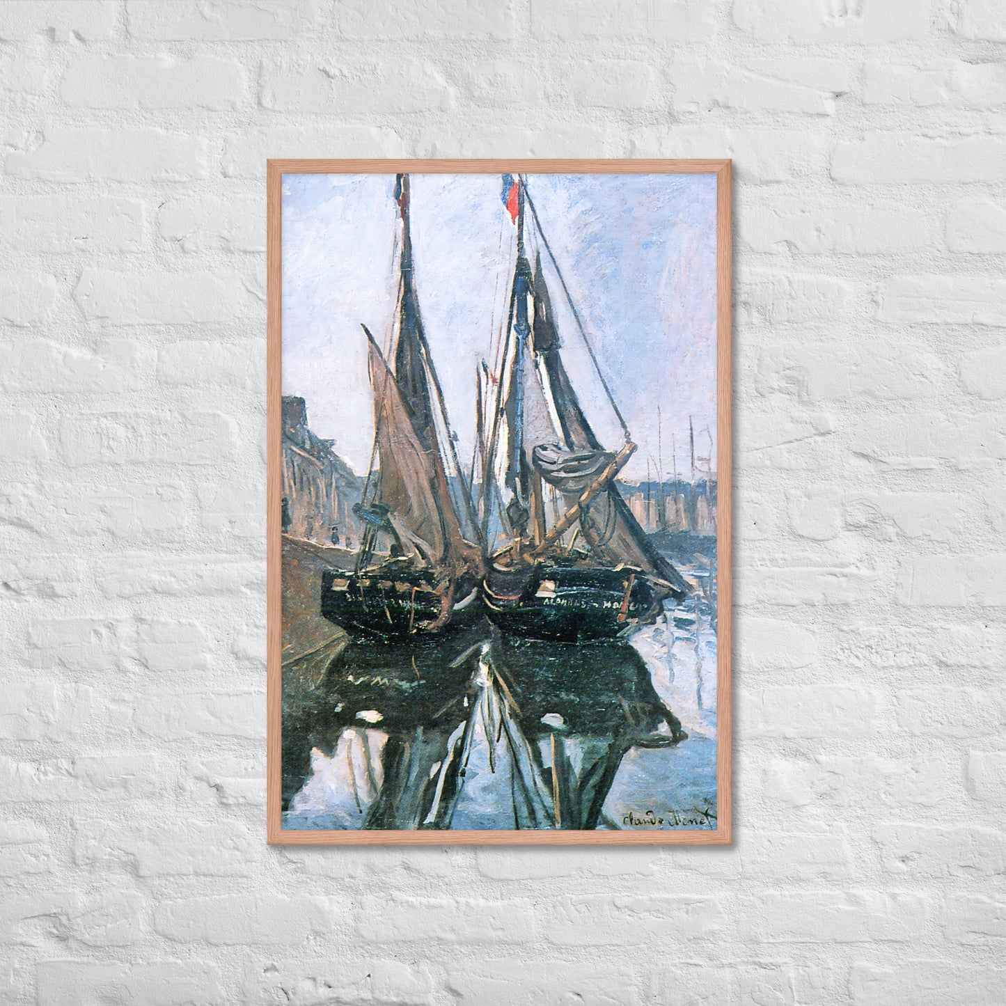 Fishing Boats at Honfleur by Claude Monet