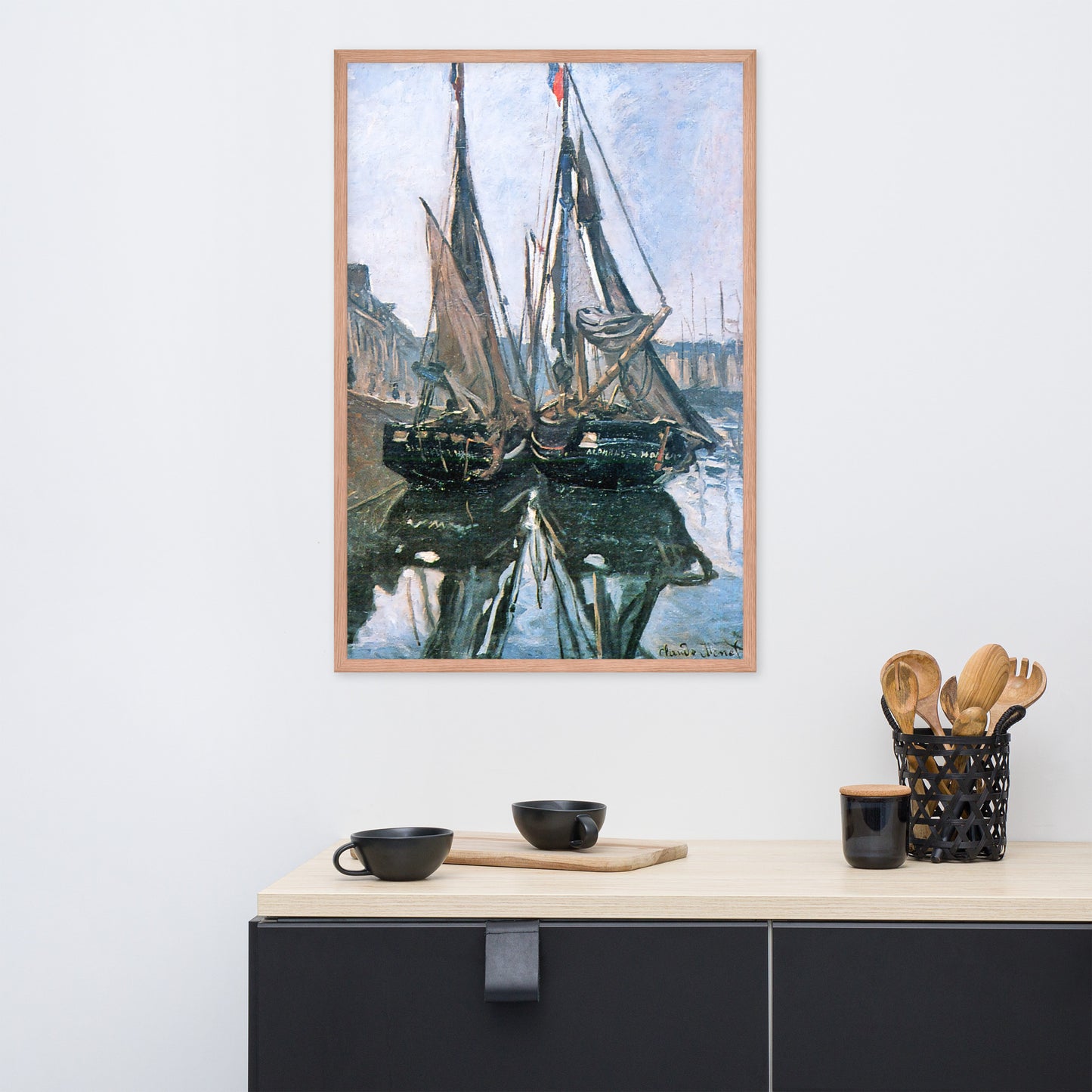 Fishing Boats at Honfleur by Claude Monet