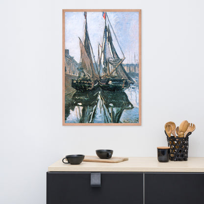 Fishing Boats at Honfleur by Claude Monet