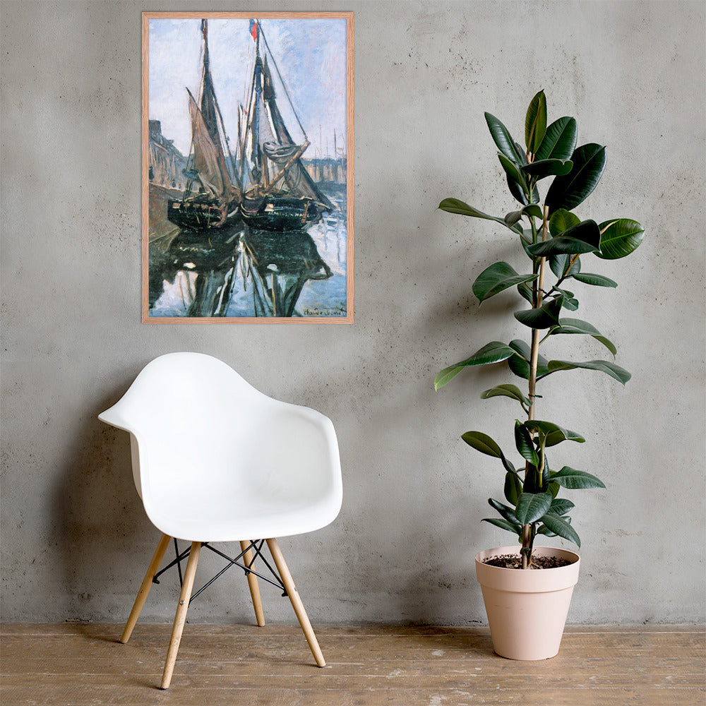 Fishing Boats at Honfleur by Claude Monet