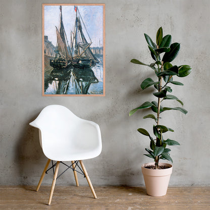 Fishing Boats at Honfleur by Claude Monet