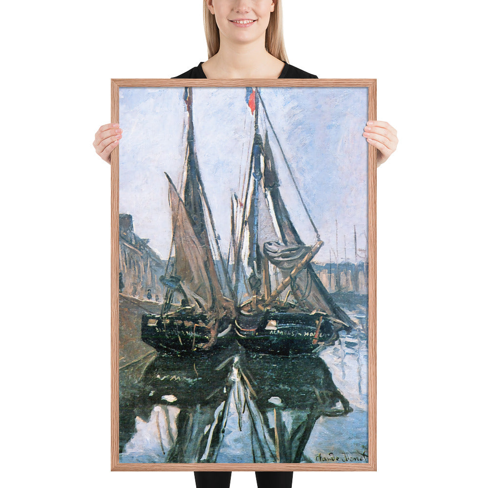 Fishing Boats at Honfleur by Claude Monet