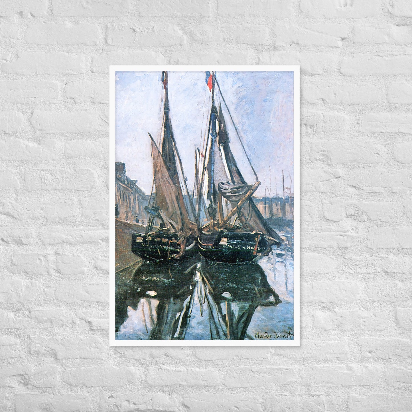 Fishing Boats at Honfleur by Claude Monet