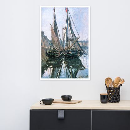 Fishing Boats at Honfleur by Claude Monet