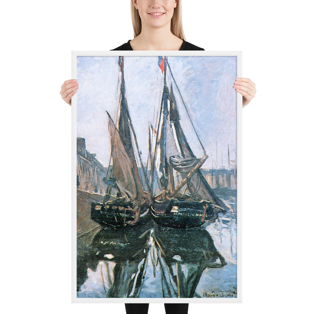 Fishing Boats at Honfleur by Claude Monet