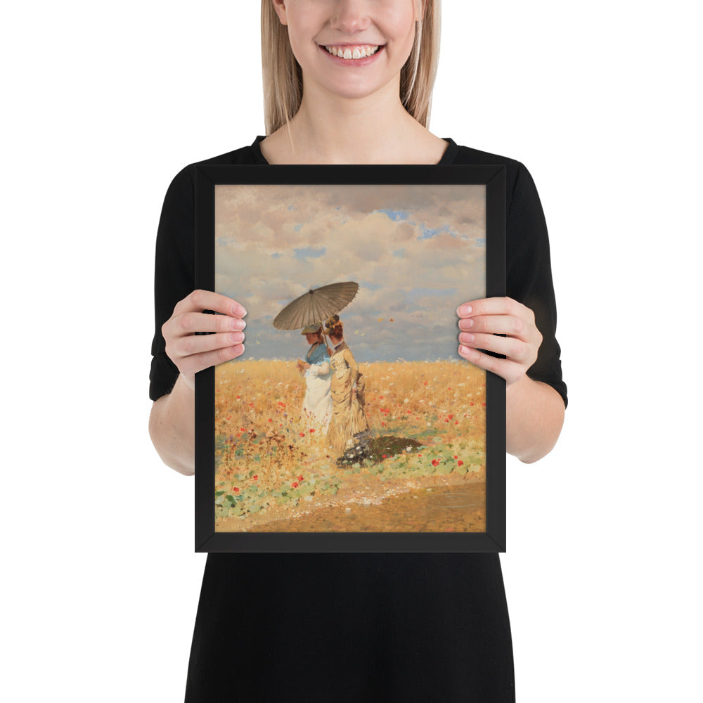 In The Wheat Fields by Giuseppe De Nittis