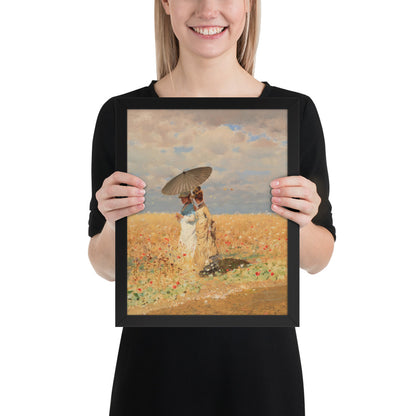 In The Wheat Fields by Giuseppe De Nittis