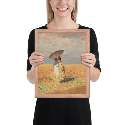 In The Wheat Fields by Giuseppe De Nittis