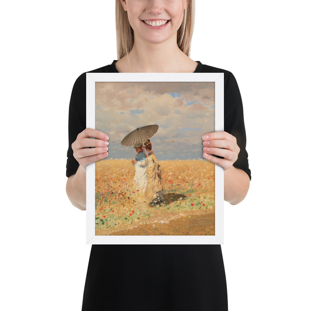 In The Wheat Fields by Giuseppe De Nittis