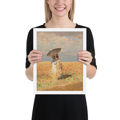 In The Wheat Fields by Giuseppe De Nittis