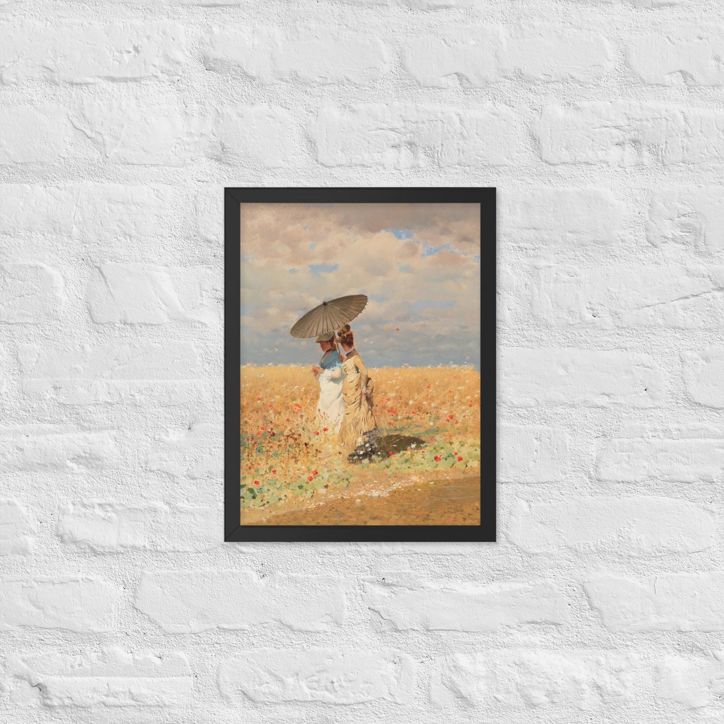 In The Wheat Fields by Giuseppe De Nittis