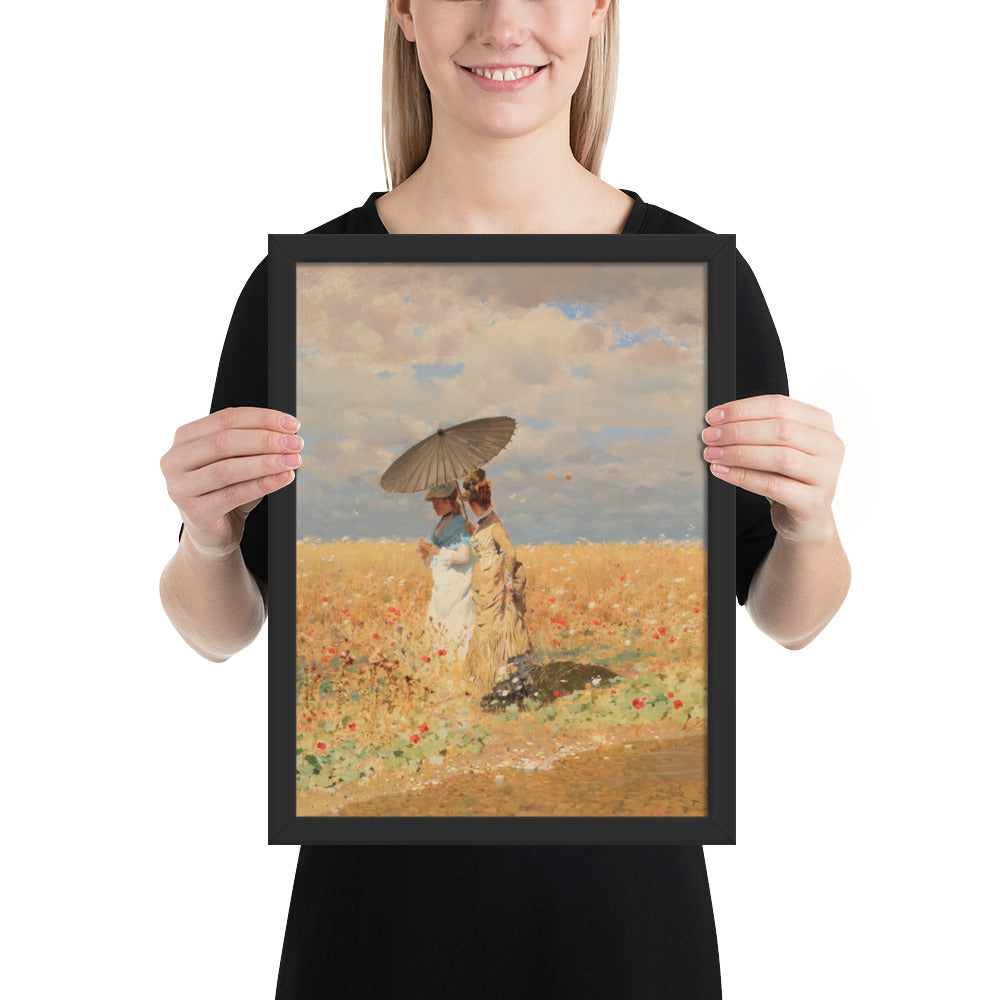 In The Wheat Fields by Giuseppe De Nittis