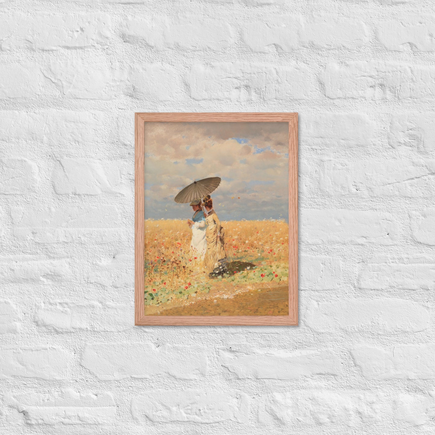 In The Wheat Fields by Giuseppe De Nittis