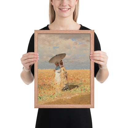 In The Wheat Fields by Giuseppe De Nittis