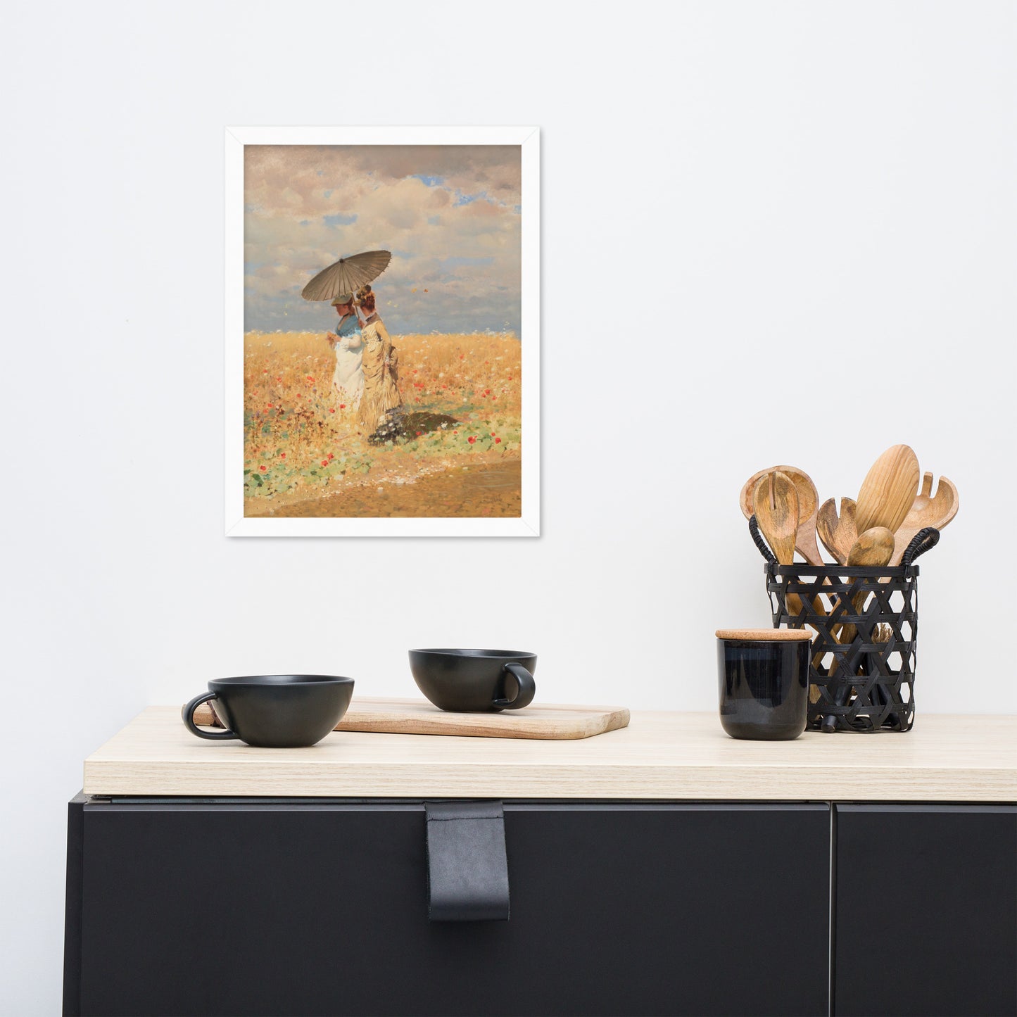 In The Wheat Fields by Giuseppe De Nittis
