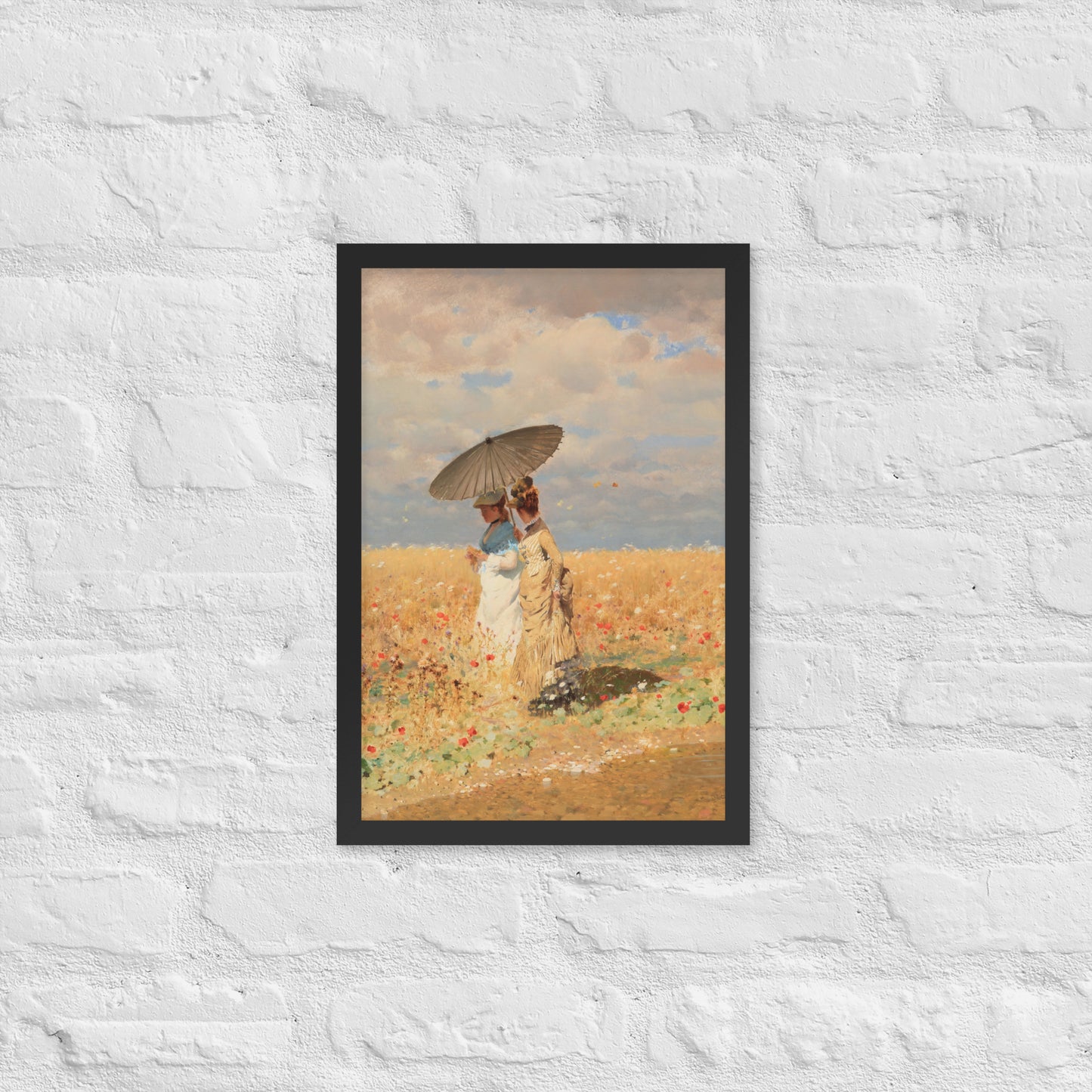 In The Wheat Fields by Giuseppe De Nittis
