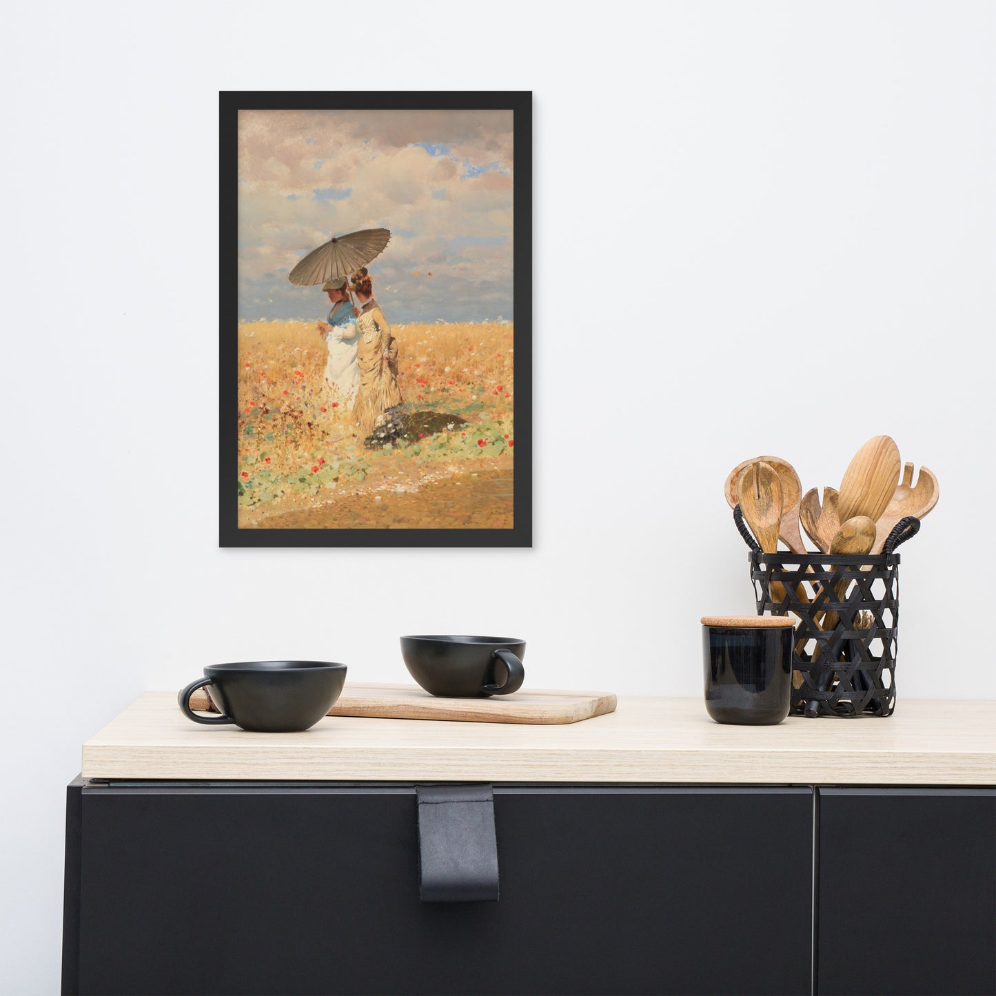 In The Wheat Fields by Giuseppe De Nittis