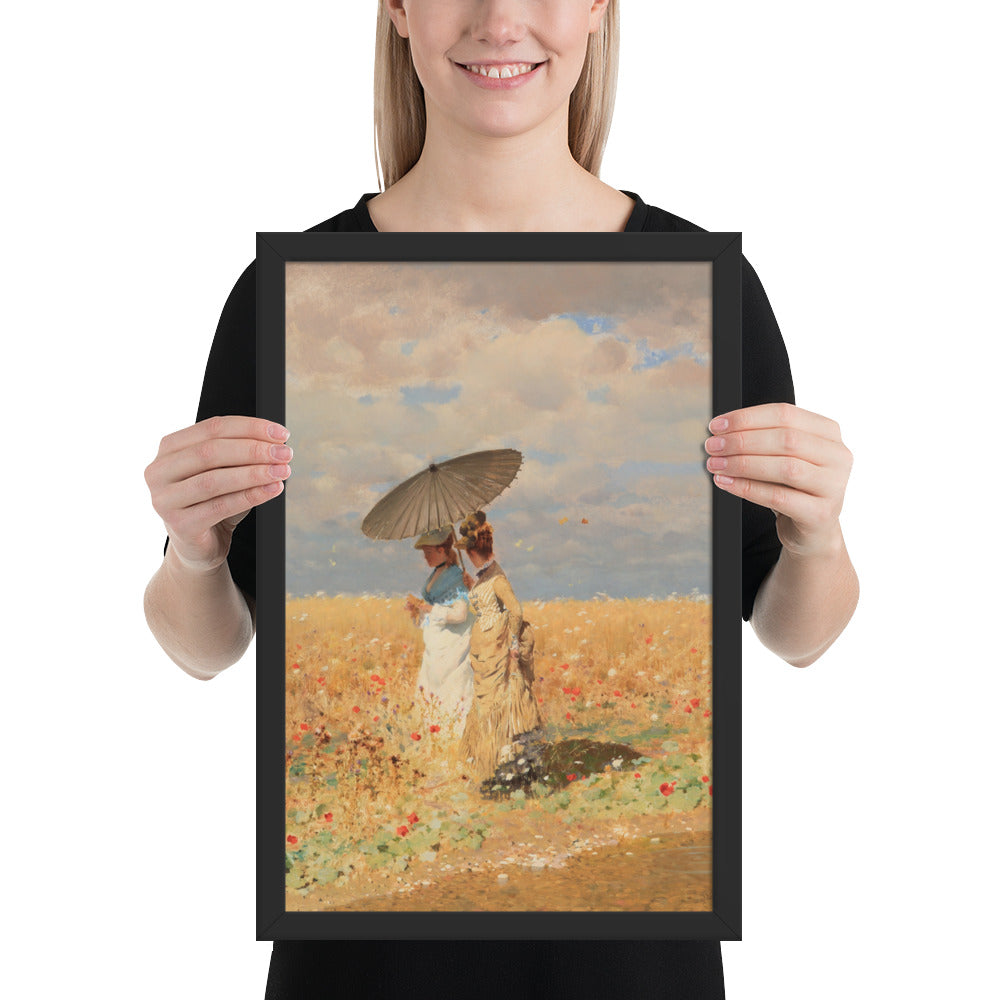 In The Wheat Fields by Giuseppe De Nittis