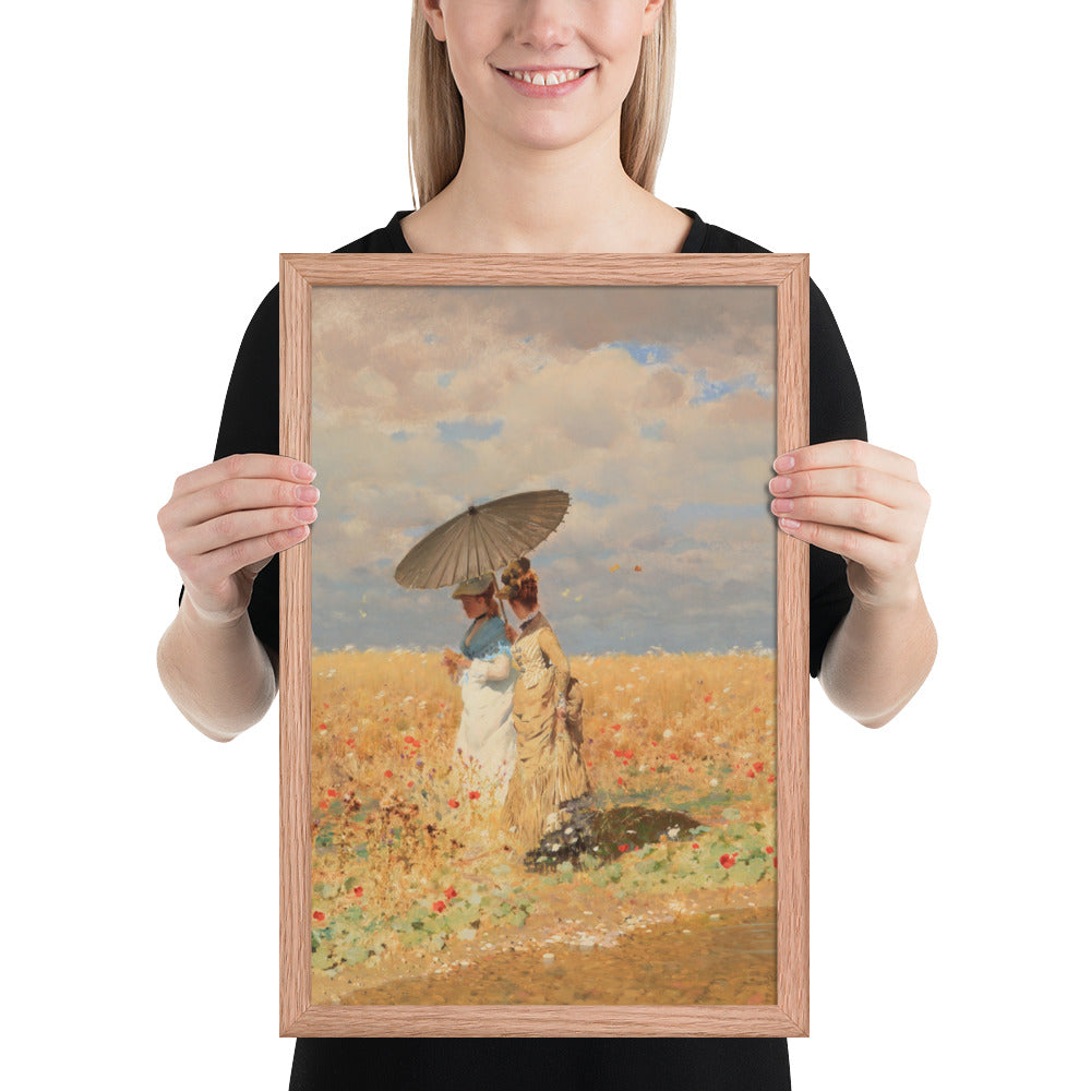 In The Wheat Fields by Giuseppe De Nittis