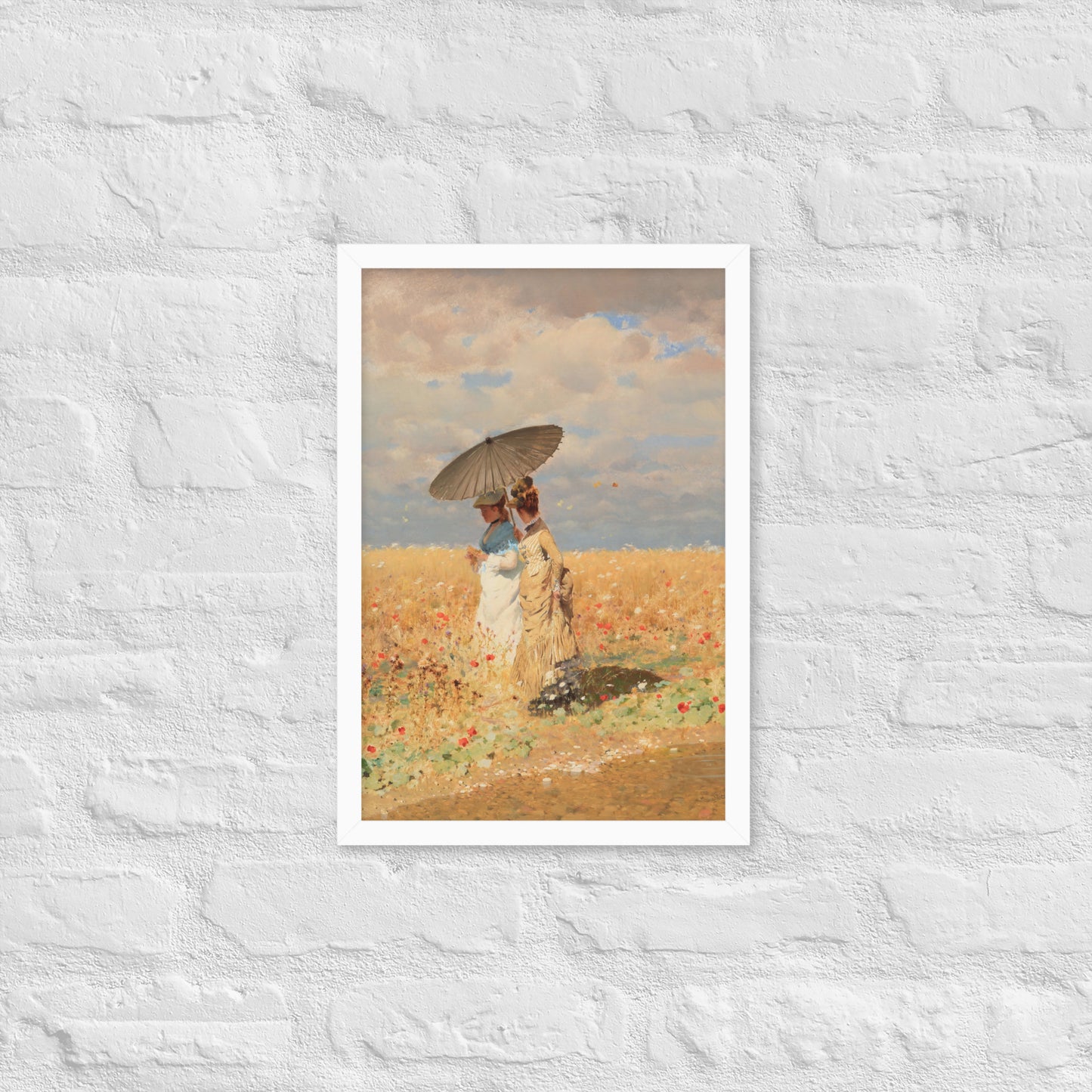In The Wheat Fields by Giuseppe De Nittis