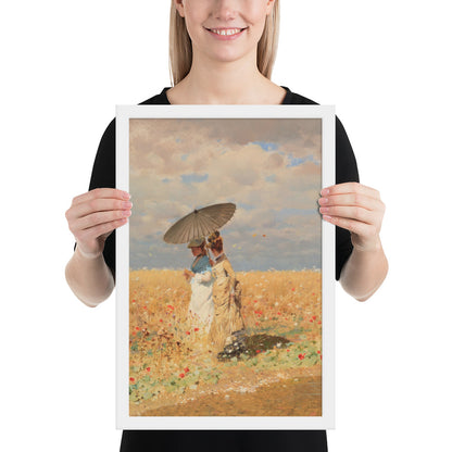 In The Wheat Fields by Giuseppe De Nittis